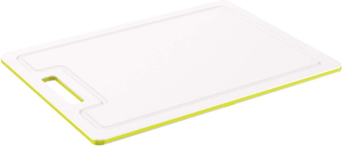 Grote Antislip Snijplank met Sapgoot - BPA-Vrij Kunststof - Transparant/Groen