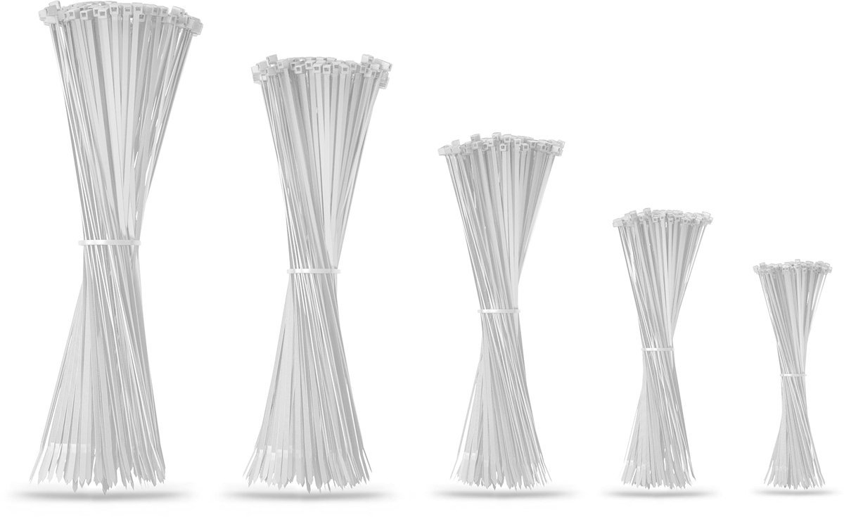 IMPERATORIS® Tie Wraps - Kabelbinders - Bundelbandjes - Trekbandjes - Extra Sterk - Voor Tuin, Garage en Kabels - 500 Stuks