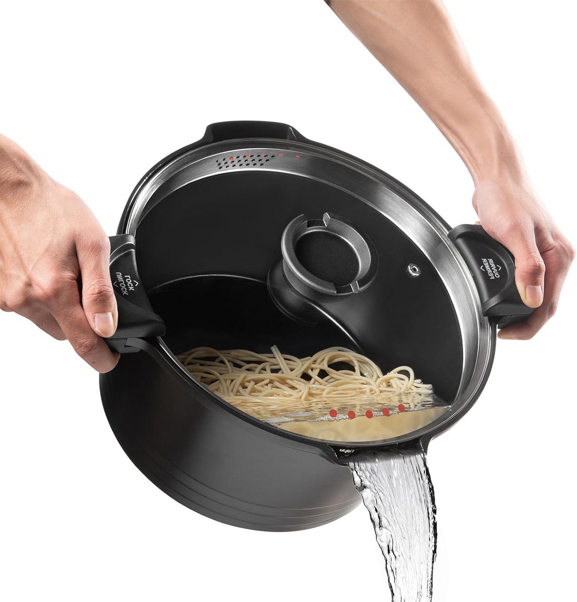 Inductiepan met Anti-Aanbaklaag en Aluminium Deksel - 24 cm, 4.5 Liter