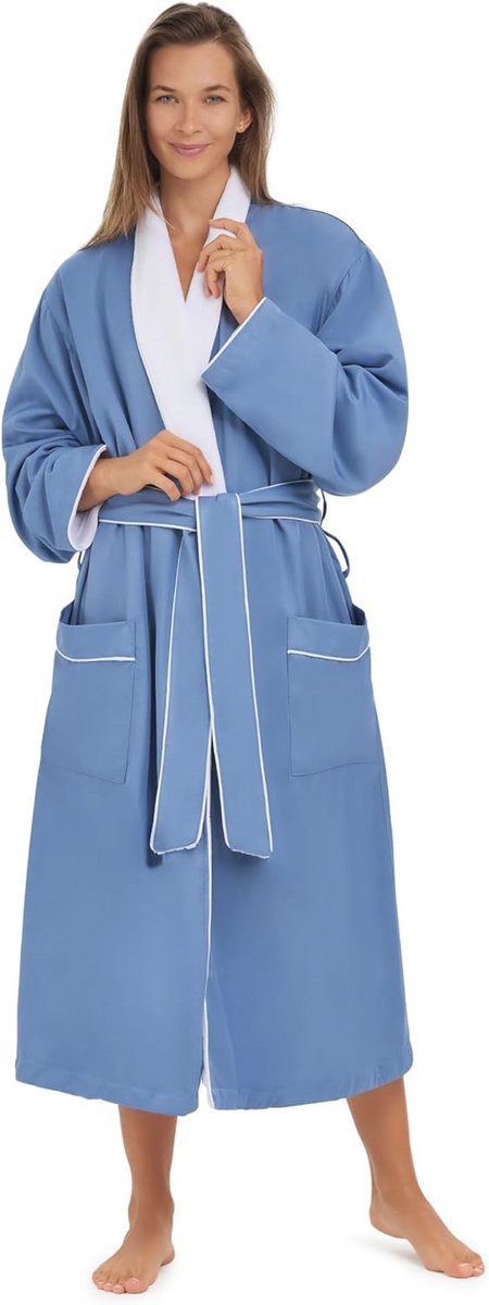 Zachte Microvezel Badjas voor Dames en Heren - Luxe Spa en Hotel Badjas - Royale Pasvorm