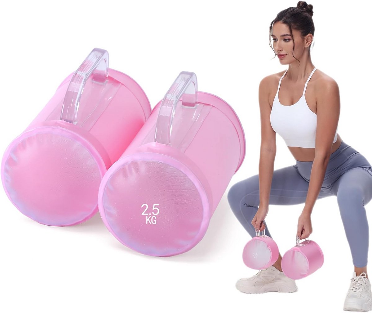 Verstelbare Watergewichten voor Krachttraining Fitness Halterset tot 14 KG