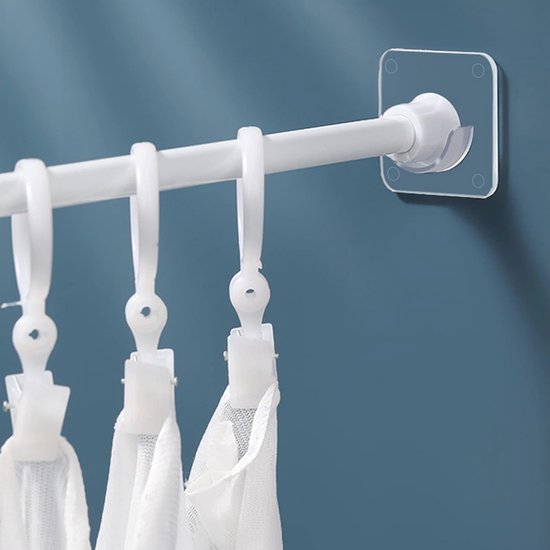 Telescoopstangen voor gordijnen, 2 stuks, zonder boren, uittrekbare klemstang (40-70 cm) van Merkloos	 — afbeelding 3