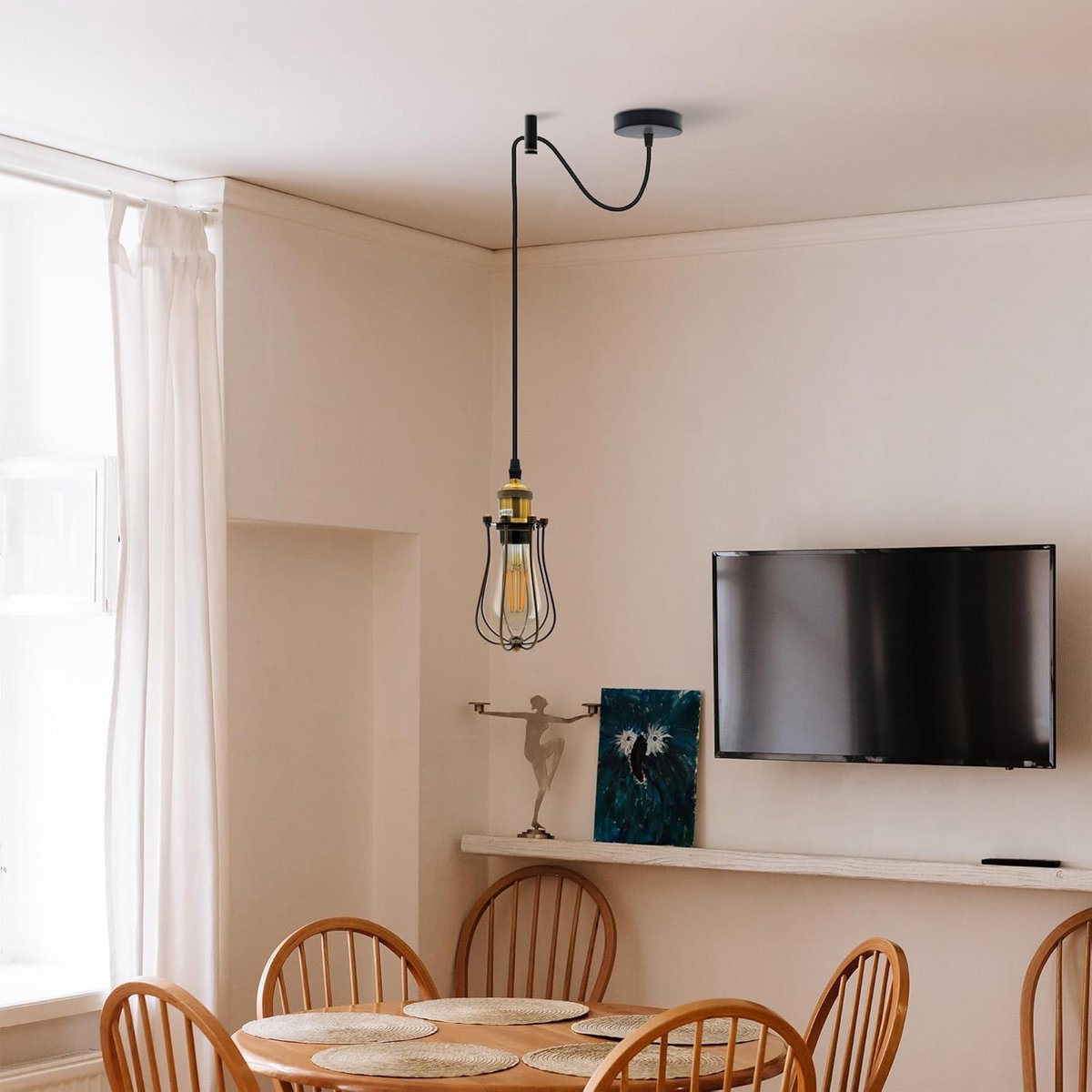 Set van 2 Universele Plafondhaken voor Ophangverlichting en Kroonluchters