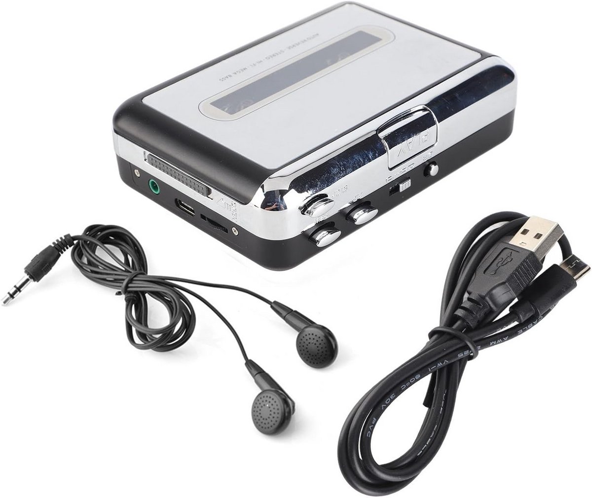 Cassette naar MP3 Converter - Draagbare Muziekspeler voor Vintage Cassettes