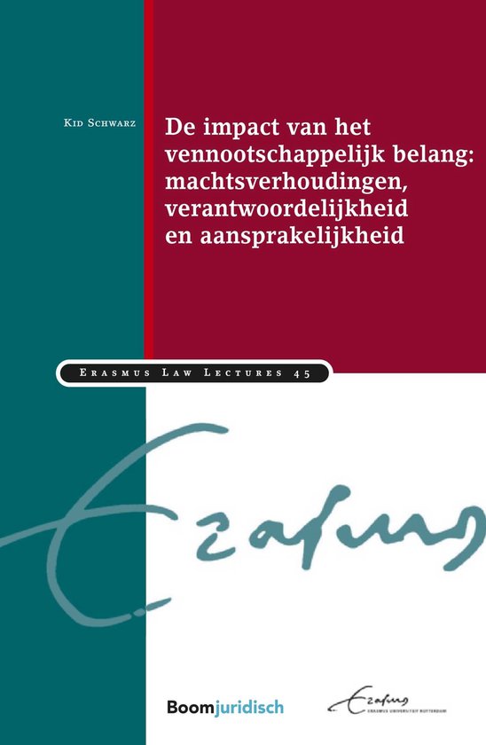 Erasmus Law Lectures 45 - De impact van het vennootschappeli ... - cover
