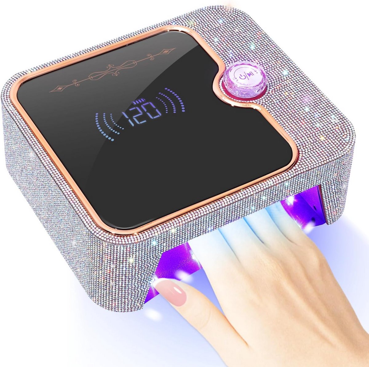 Oplaadbare UV-Nagellamp met LCD-Scherm voor Snelle Uitharding van Gellak