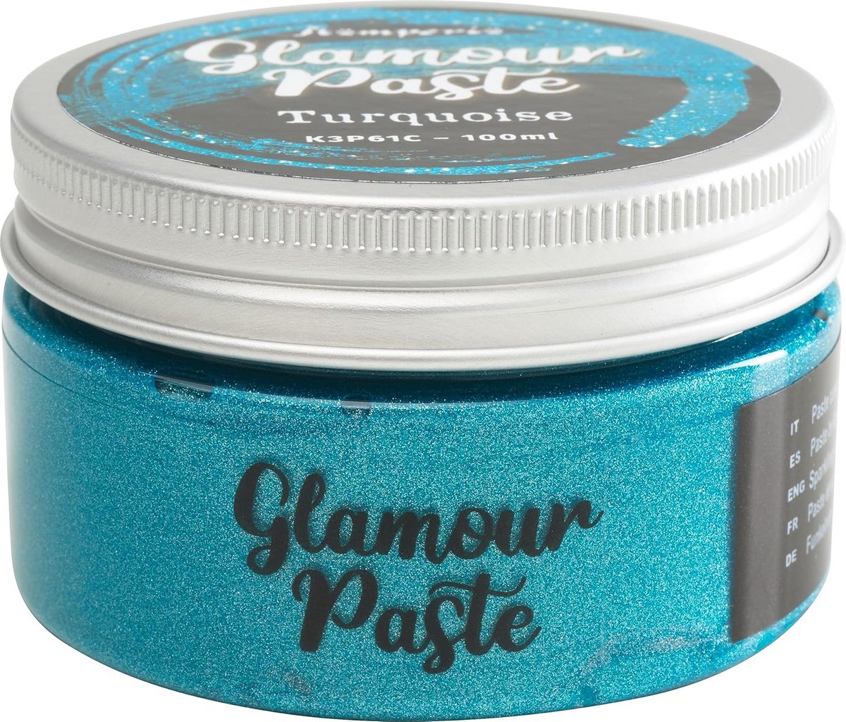 Glanzende Structuurpasta Turquoise 100ml voor Knutselen en Decoratie