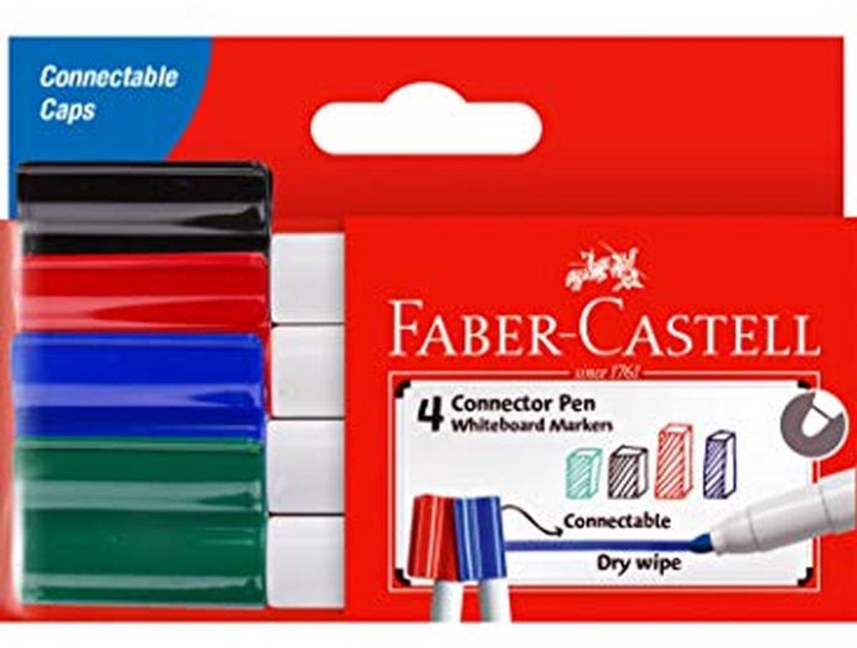 Wittebordmarkers Assorted 4-Pack