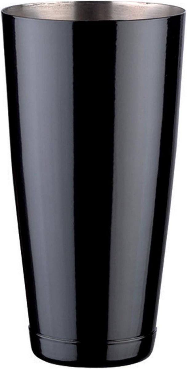 Professionele Boston Shaker Zwart Glans 900ml - Cocktail Shaker Stainless Steel