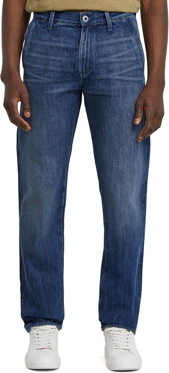 Heren Tapered Chino Broek met Regular Fit
