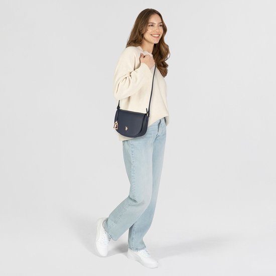 U.S. POLO ASSN. Sac à épaule bandoulière Jones Flap Crossbody Bag Navy Bleu marine