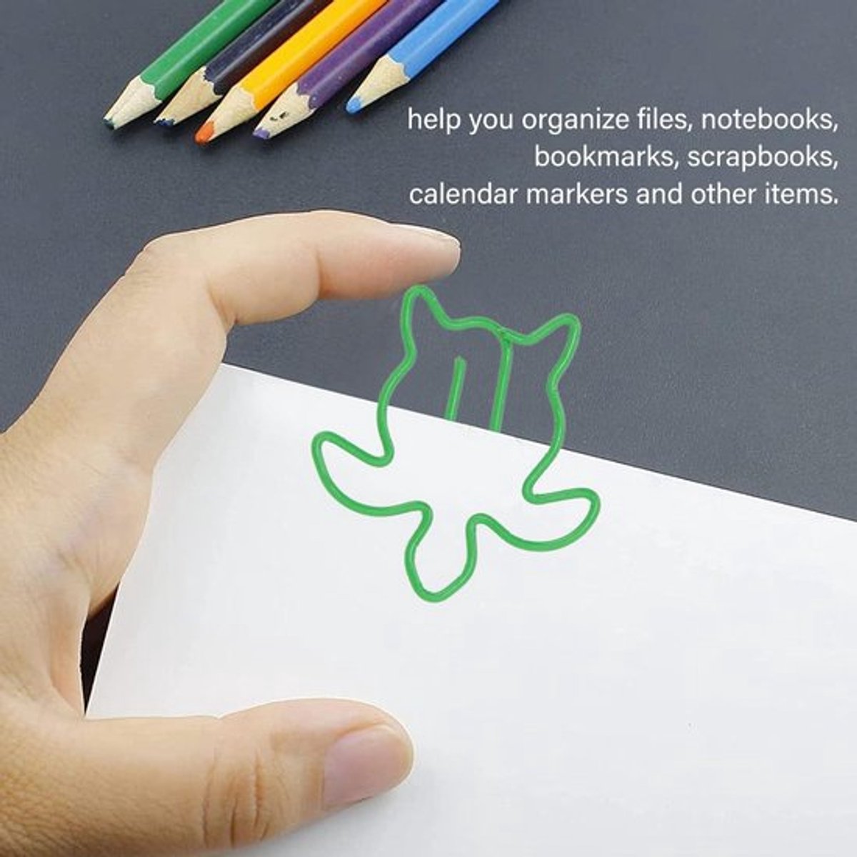 Schattige Diervormige Paperclips - Set van 100 Stuks - Metalen Bladwijzerclips - Organiseren van Documenten - Kantoorbenodigdheden - Thuisgebruik - Zeeschildpad .