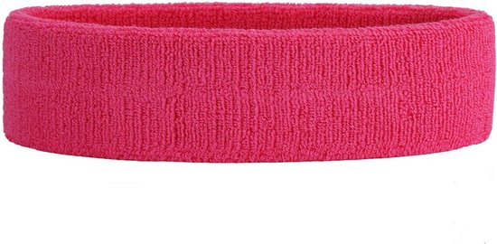 Zweetabsorberende hoofdband van badstof - Gestreepte sport hoofdband - Voor hardlopen, fitness en yoga - Elastische zweetband