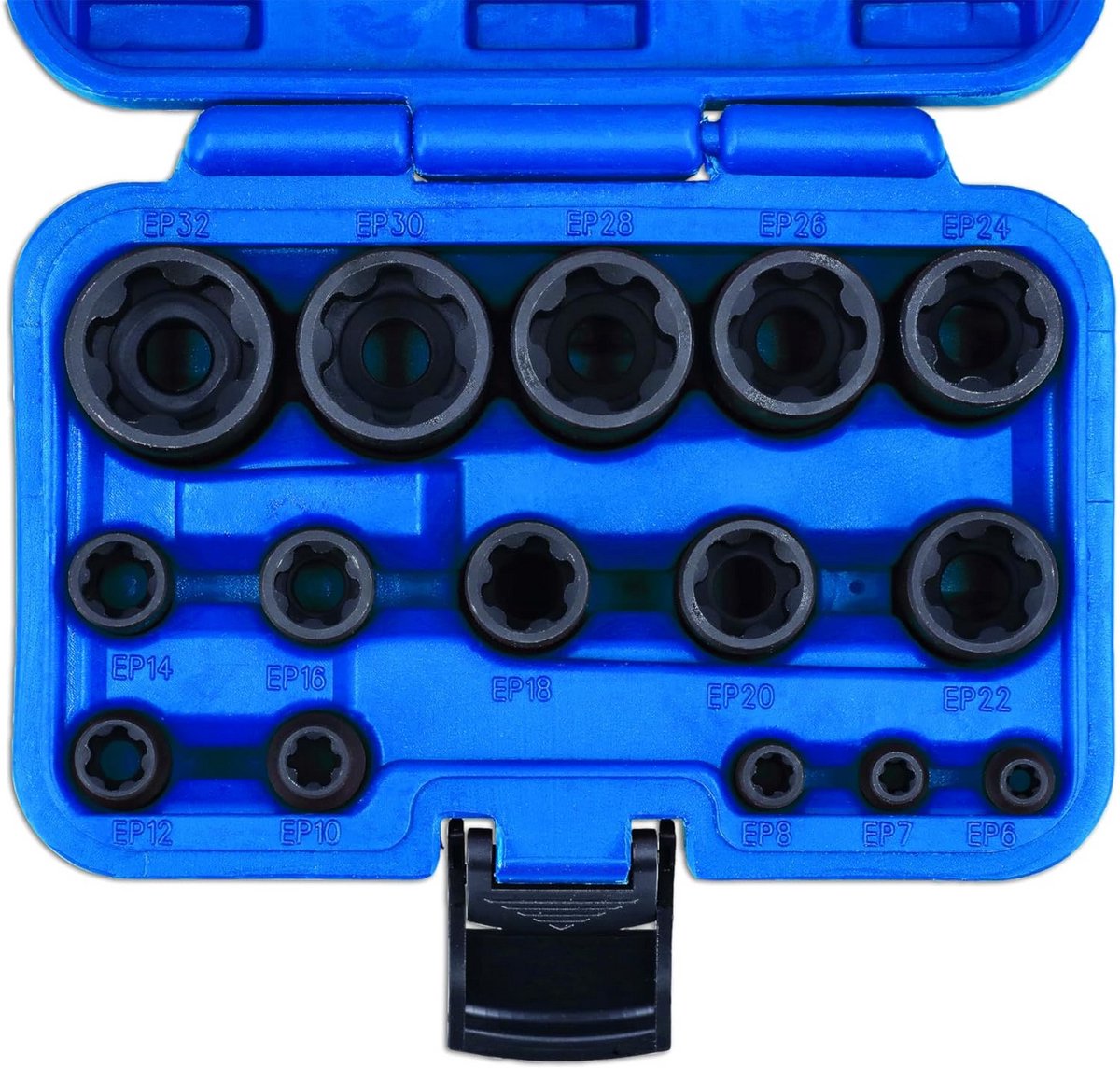 Set EP Star Slagdoppen 15-delig voor Torx Plus Bevestigingen