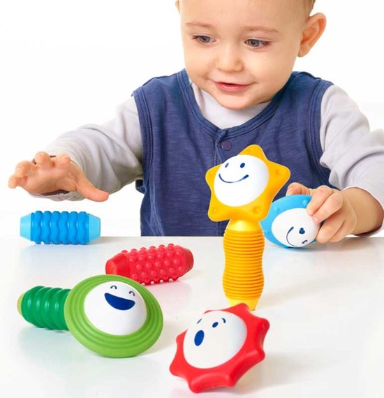 SmartMax My First Sounds & Senses - Magnetisch Sensorisch Speelgoed - 8-Delige Bouwset met Geluid en Structuur - Educatief Speelgoed voor Peuters - Vanaf 1 Jaar