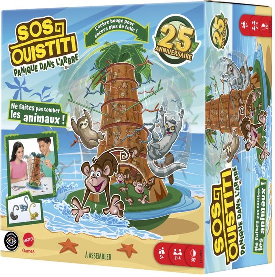 Mattel Games - Vallende Aapjes Schommelend Boomfeest