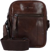 GREENBURRY schoudertas Newport Crossover Bag Coffee donkerbruin