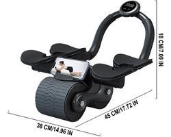 ACEP Buikspiertrainer - AB Roller - Ab wheel - Buikspierwiel - AB Trainer - Afvallen buik - Afvallen snel - AB Roller met Timer