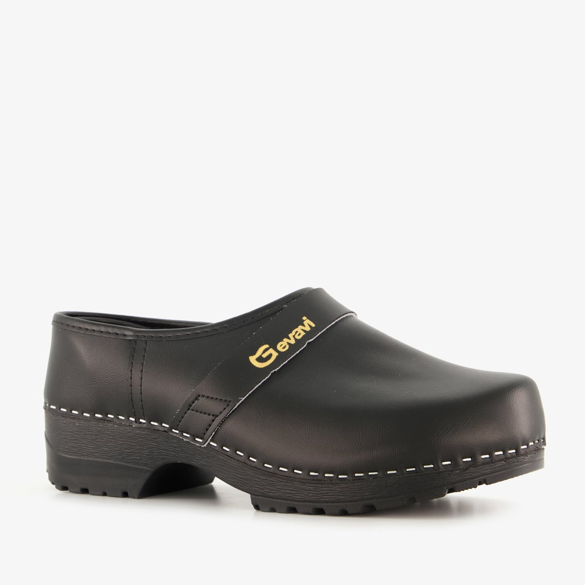 Gevavi Boston leren klompen zwart - Maat 45 - Clogs