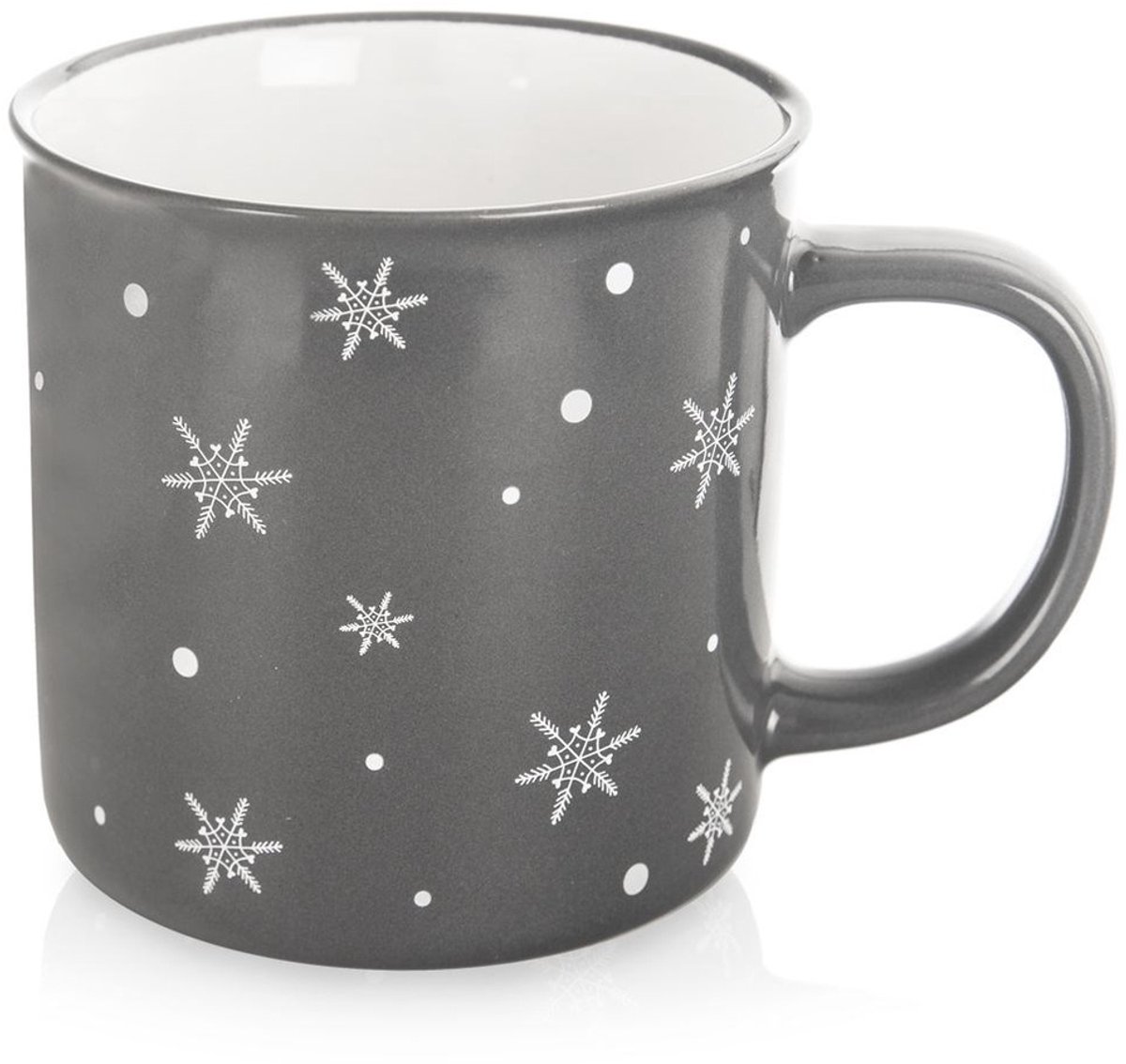 Orion - Keramische Mok - 500 ml - Winterdecor - Grijs