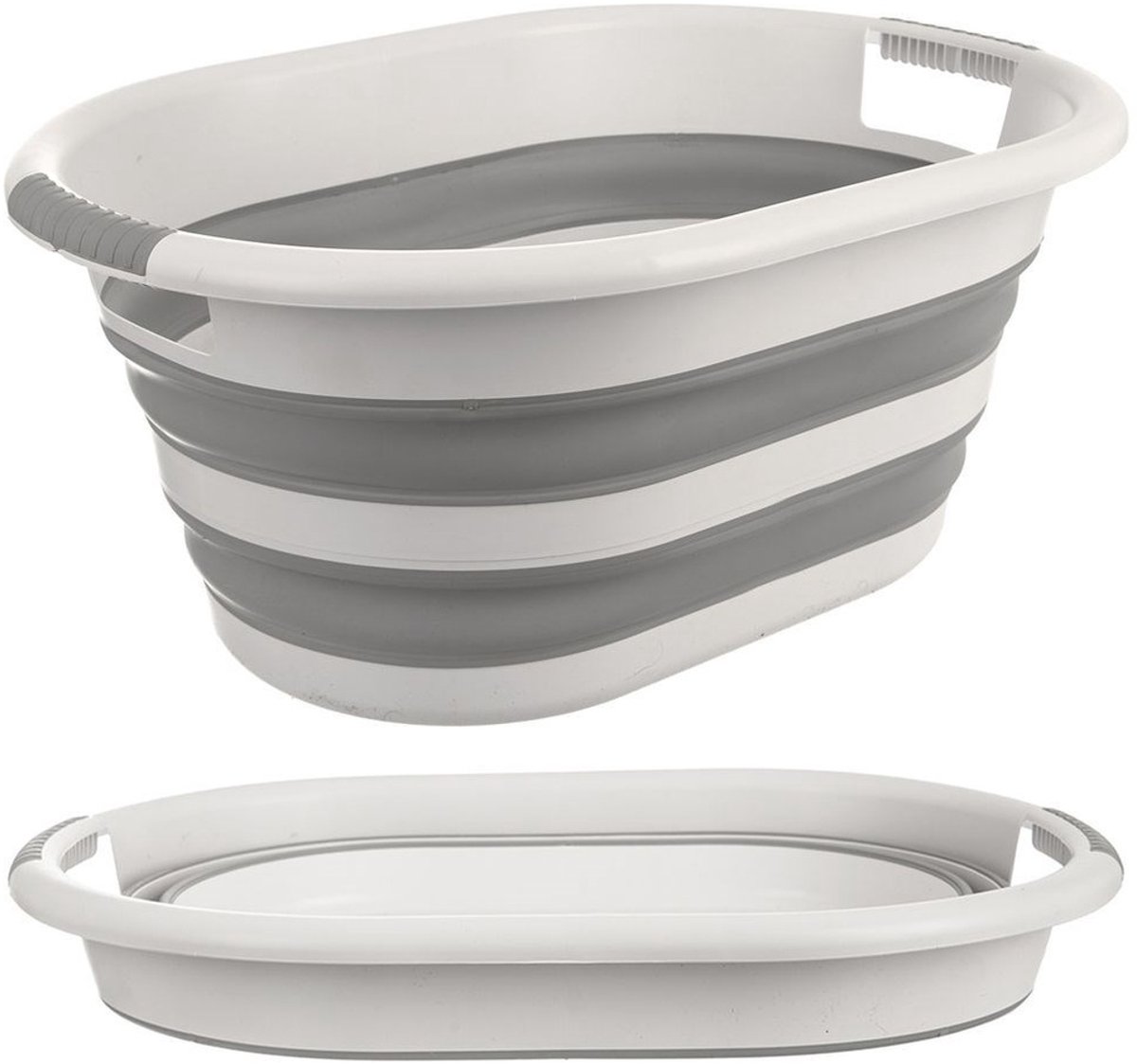 Orion - Opvouwbare Wasmand - 38L - Grijs - Compact