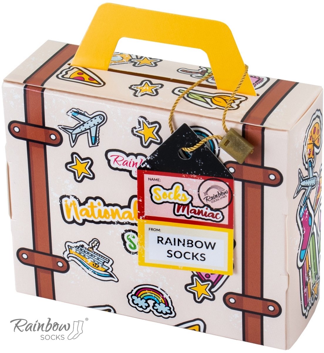Rainbow Socks - Nationale Reissokken - Duitsland - 41-46 - Comfortabele Pasvorm