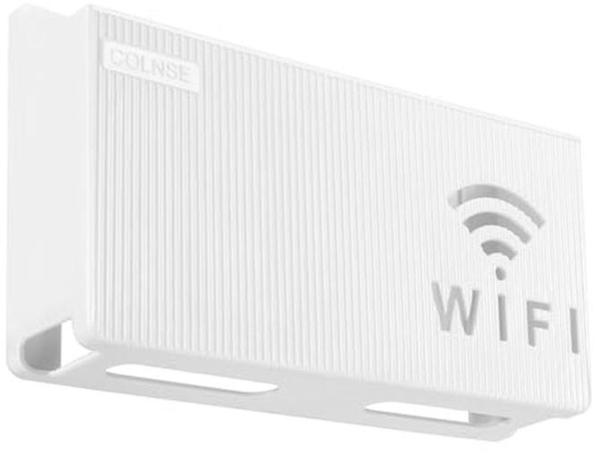 Wit Wifi-router Opbergdoos met Wandhouder en Ventilatie voor Huiskamer en Kantoor