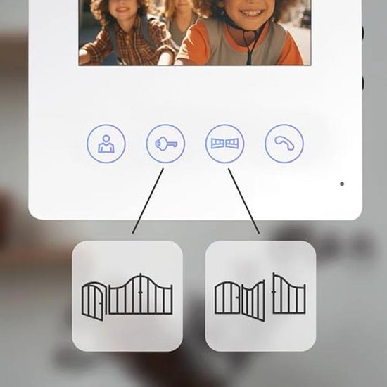 Video deurintercom met 4,3-inch kleurenmonitor en twee ingangen — afbeelding 5