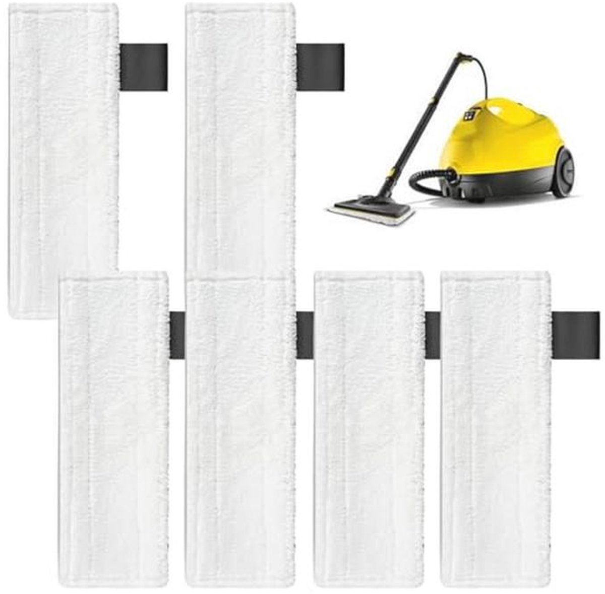 6 Stuks Microvezel Reserve Doeken voor Stoomreiniger - Geschikt voor Easyfix Modellen