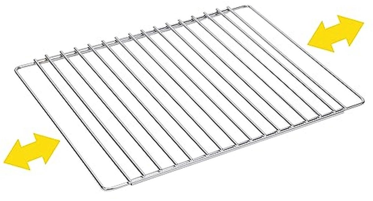 Uittrekbaar Ovenrooster 42-60 cm - Verchroomd Keukengerei