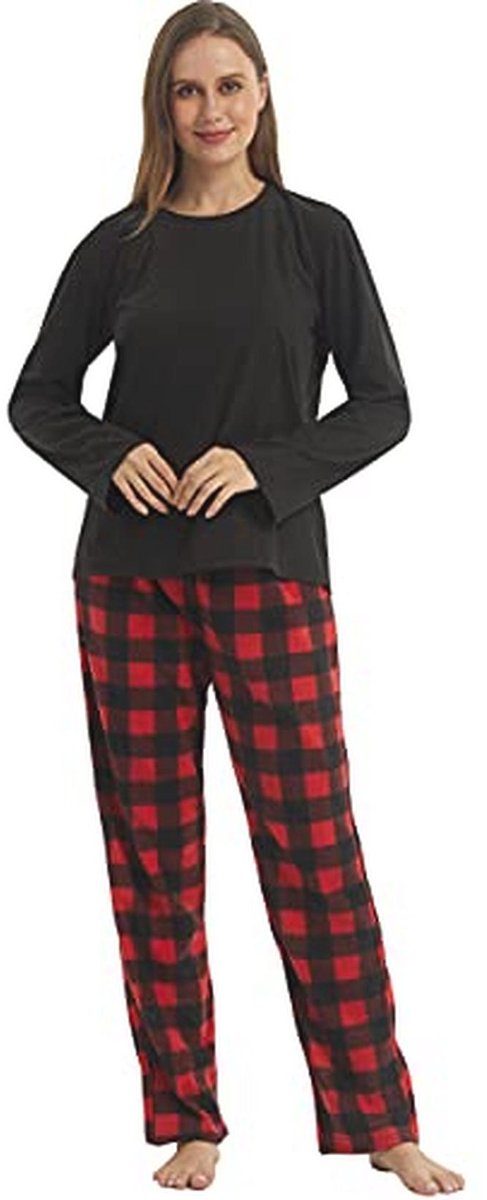 Ultrazachte damespyjama's van fleece met lange mouwen en broek - Ideaal voor loungewear en ontspannen nachten