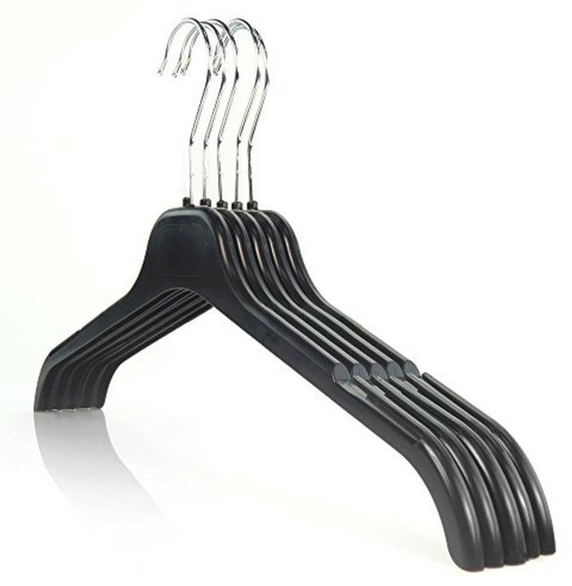 15 Ruimtebesparende Zwarte Kleerhangers - Duurzaam en Stevig