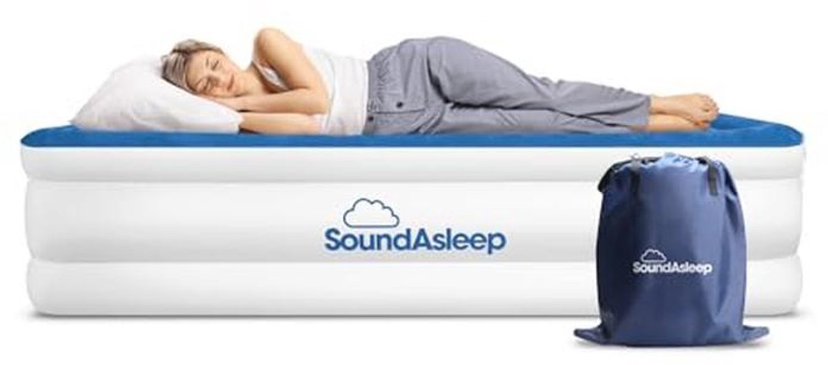 Tweedehands luchtbed met ComfortCoil-technologie - Twin maat - Ideaal voor gasten