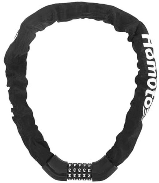 JPYH Fietsslot, kabelslot voor fiets, 1200 mm/12 mm, cijferslot met 5- cijferige code, metalen kabel, fietsslot voor zware belasting, voor fiets, motorfiets en elektrische voertuigen