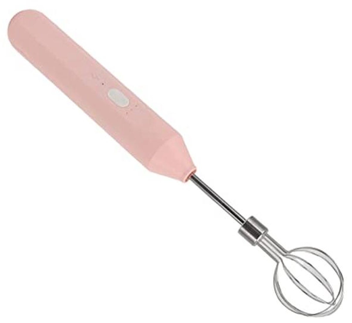 Draadloze Handmixers met 1200mAh Accu - 3 Snelheden, USB Oplaadbaar, Ideaal voor Bakken, Melkschuim en Eieren (Roze)