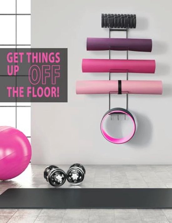 Yogamat Houder met 5 Laag en Wandmontage - Ruimtebesparend Opbergrek voor Yoga-accessoires van Yogamat — afbeelding 2