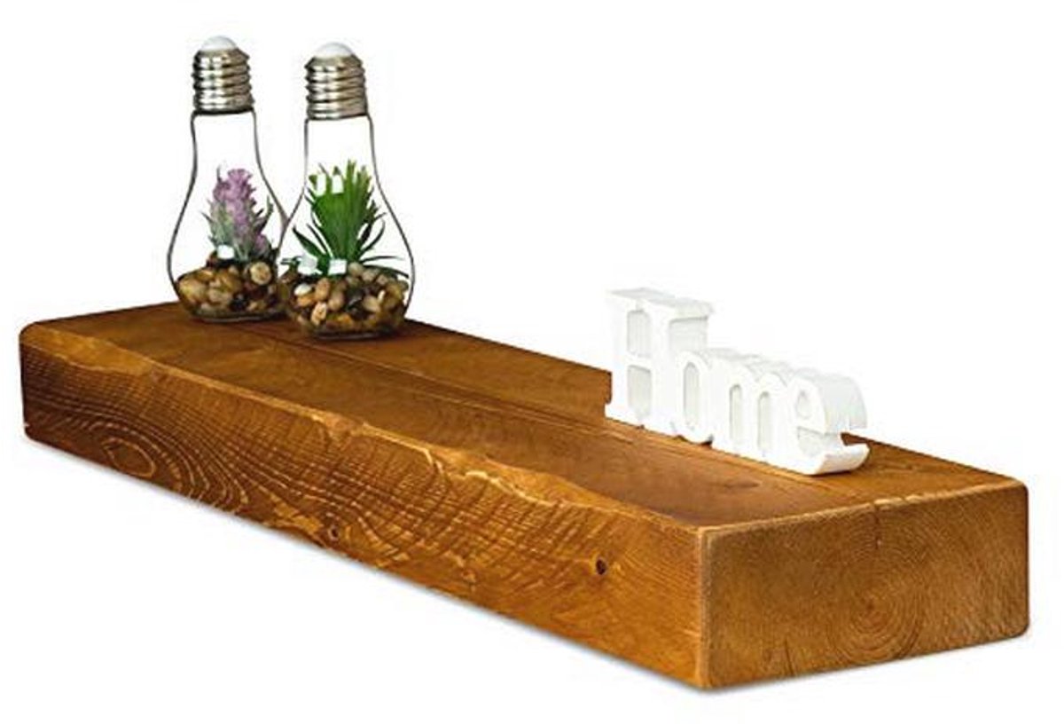 Wandrek van Massief Teakhout - Vintage Rustiek Design, 60x10cm