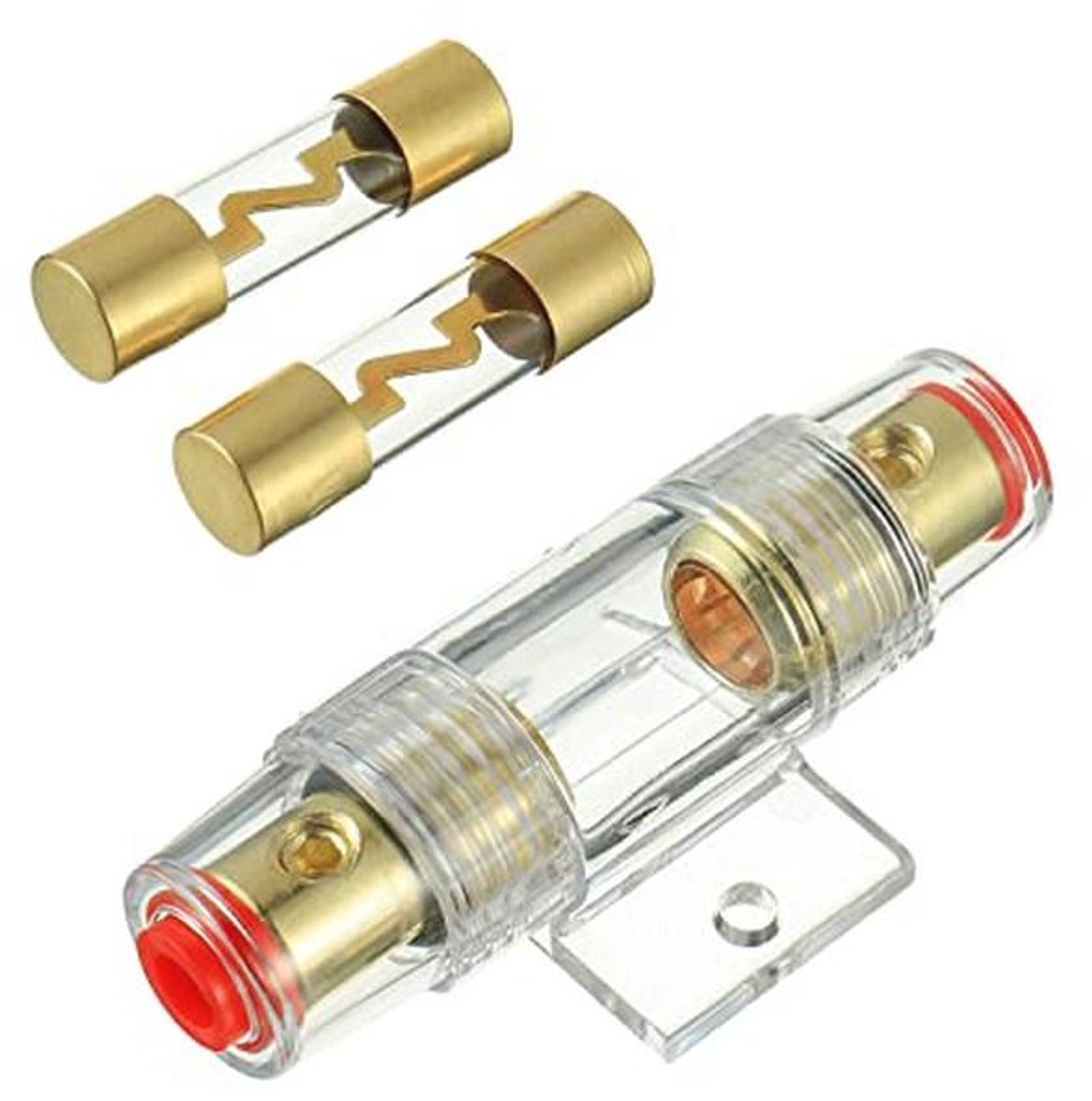 Portafusibile in linea placcato goud 50A voor Automotive Audio