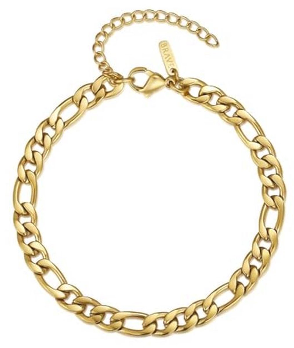 Klassieke schakelarmband voor heren van chirurgisch staal - Perfect cadeau voor elke gelegenheid