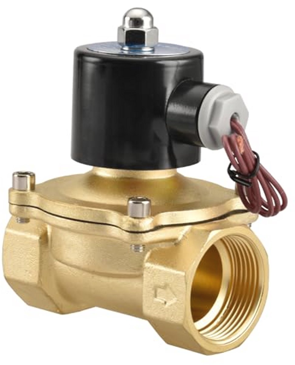 Elektrisch Magneetventiel 2W-320-32, 1-1/4'' PT, DC24V, Normaal Gesloten, Vervangingsventiel voor Water