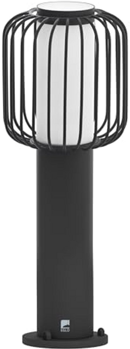 Buitensokkellamp 1-lichts met E27-fitting in zwart en wit – IP44