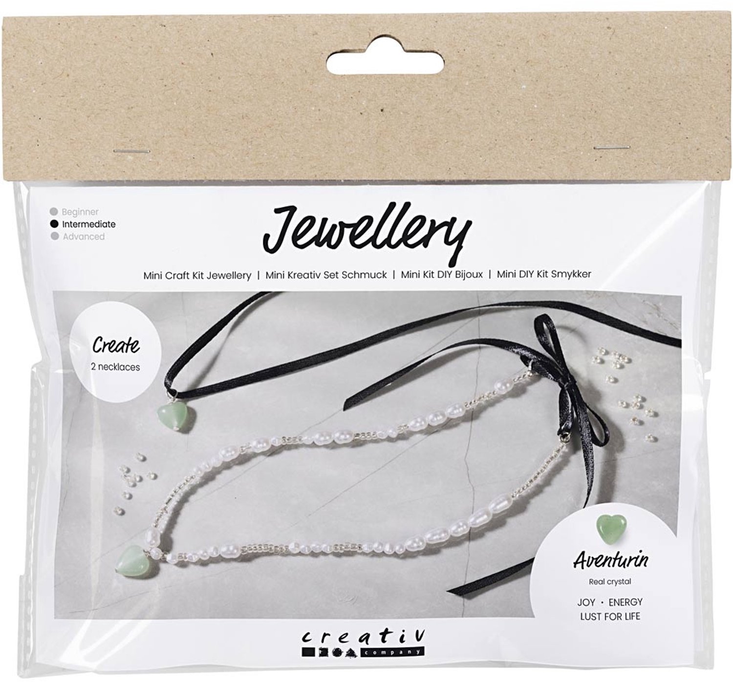 Creativ Company Mini Hobbyset Sieraden, Aventurien hart, helder, 1 doos