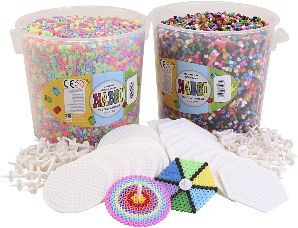 Draaitol starterkit met kralen, medium, 1 set