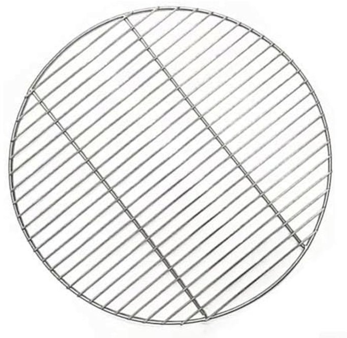 Rond roestvrij stalen grillrooster 38 cm voor BBQ, camping en picknick