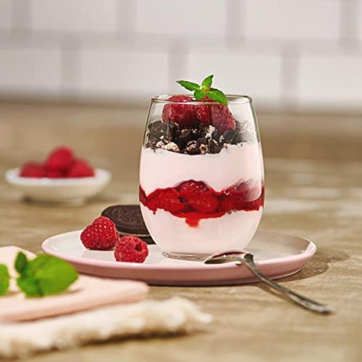 Transparante Dessertglazen - Set van 6 Stuks, Vaatwasmachinebestendig, 345 ml