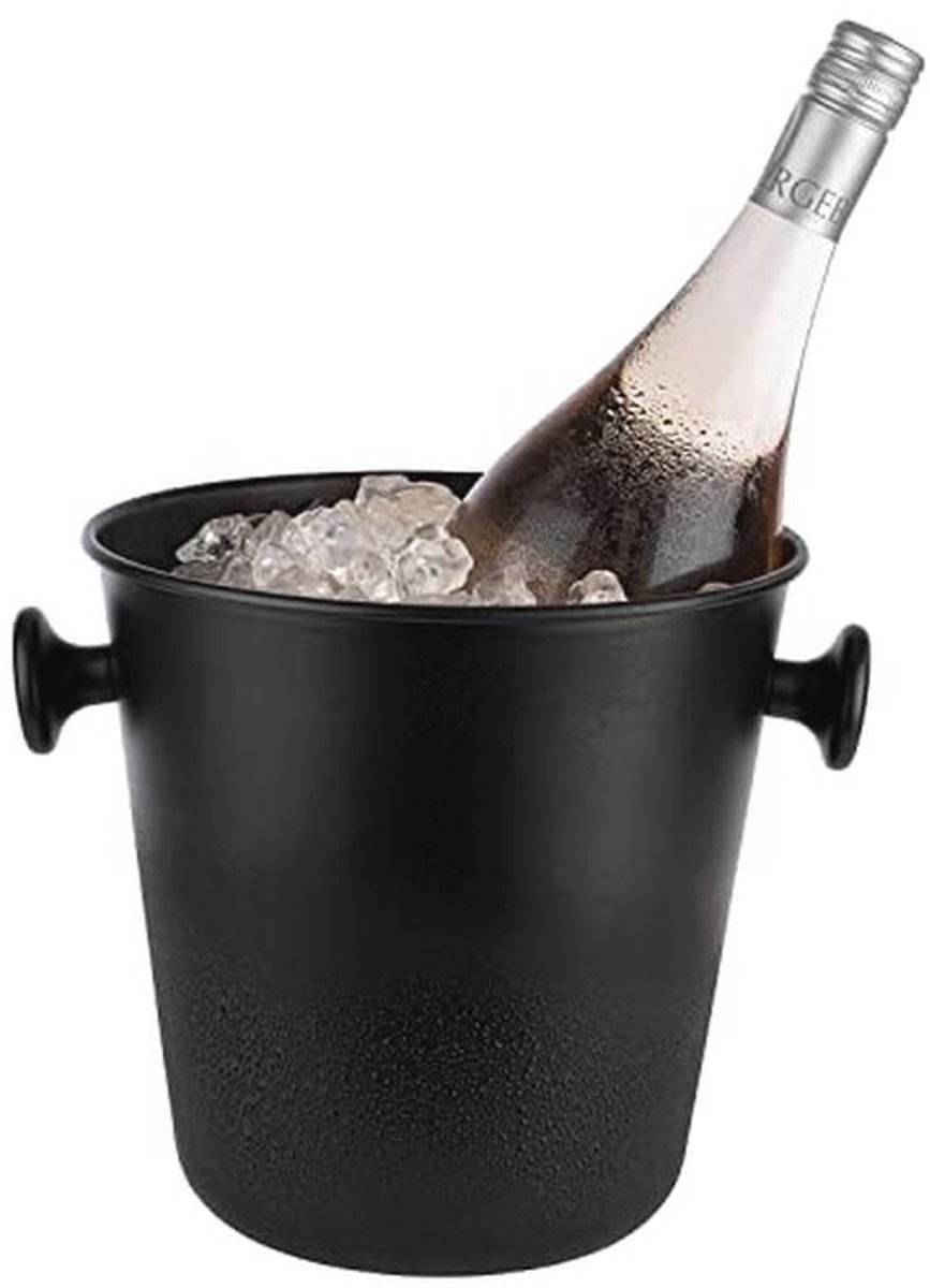 Wijn- en champagnekoeler van aluminium met 5 liter capaciteit