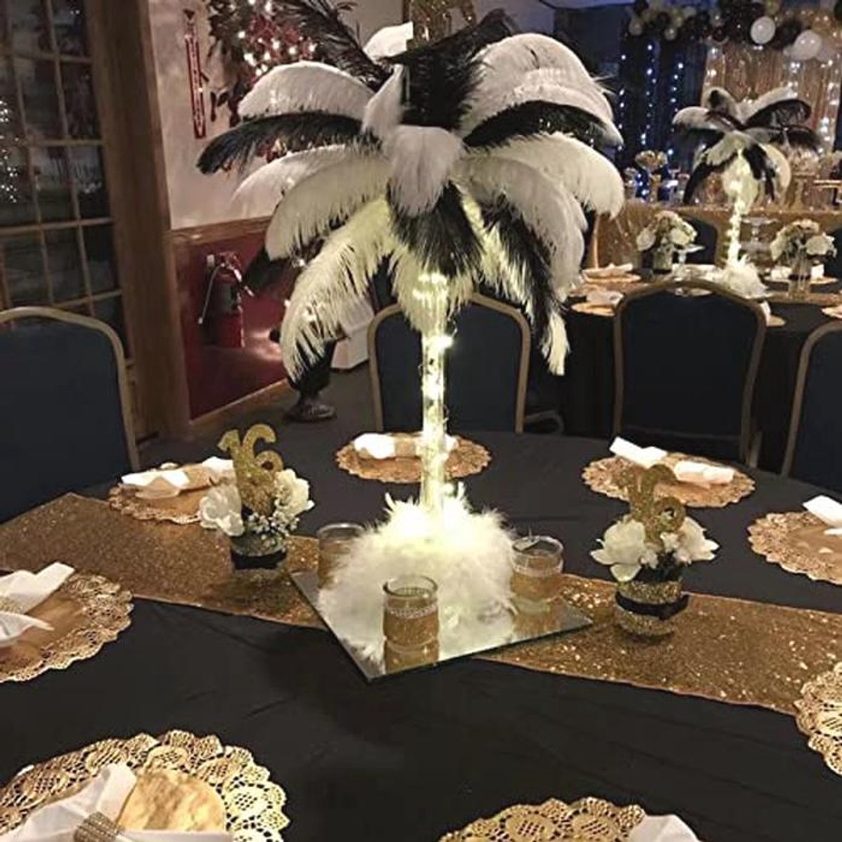 Glitter Tafellopers - 2 Stuks Goud - 30 x 183 cm voor Feesten en Evenementen