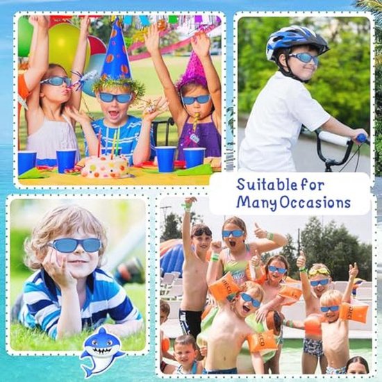 Dailygoods - Zonnebril voor Kinderen met UV400 Bescherming en Haaienmotief van Dailygoods — afbeelding 2