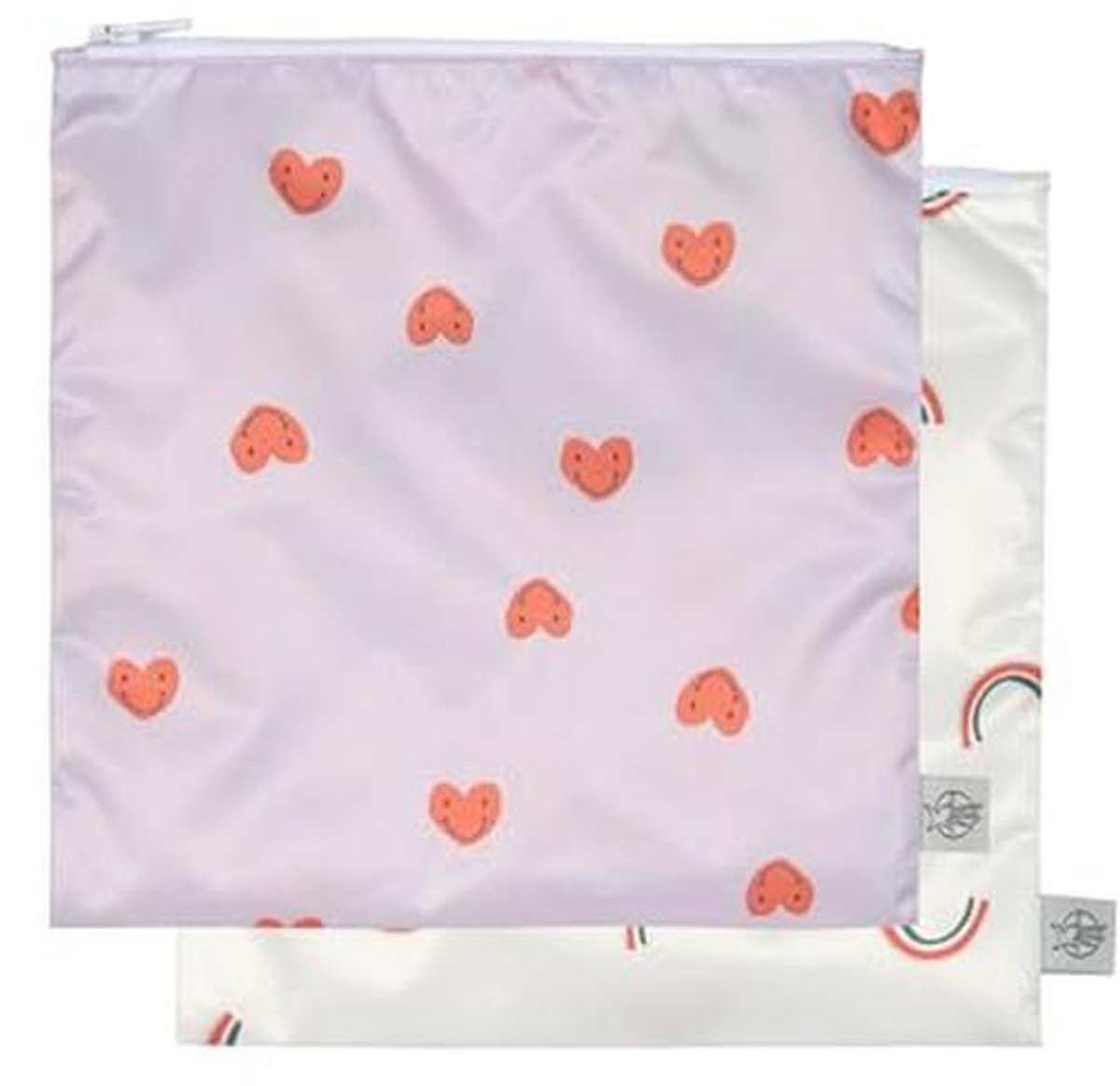 Herbruikbare Opbergtas Snack Bag - 2 Stuks in Hart Design