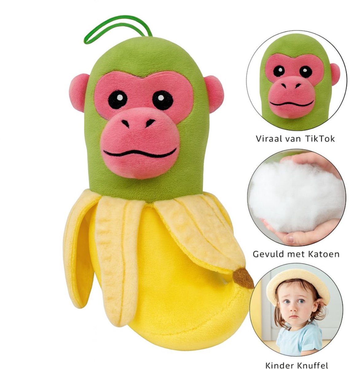 Chimpanzini Bananini Brainrot Aap Banaan Knuffel - Pluche Speelgoed 22 cm - TikTok Plush Toy - Zachte Knuffel Ballerina Capucina Bombardiro Crocodilo Boneca Ambalabu Tung Tung Sahur Tralalero Tralala